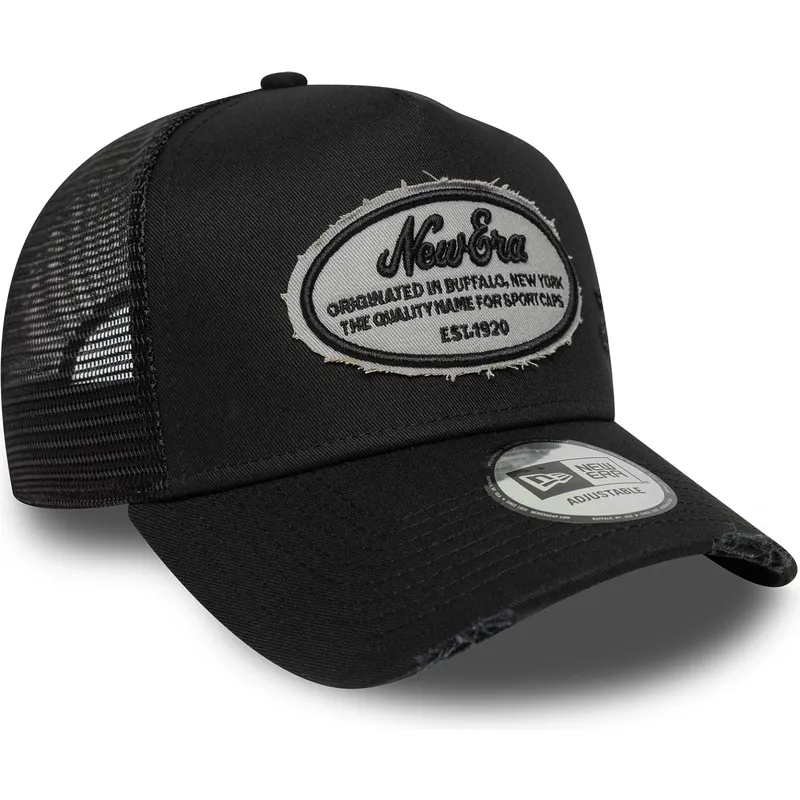 lippikset-kaareva-rekka-musta-snapback-a-frame-oval-distress-patch-new-era