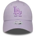 lippikset-kaareva-violetti-saadettava-nauha-9forty-league-essential-los-angeles-dodgers-mlb-new-era