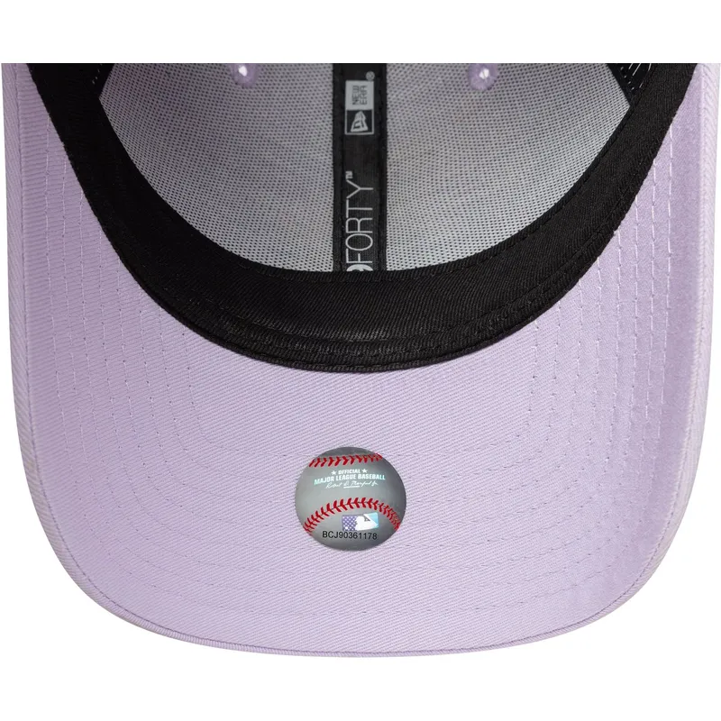 lippikset-kaareva-violetti-saadettava-nauha-9forty-league-essential-los-angeles-dodgers-mlb-new-era