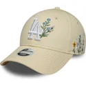 lippikset-kaareva-beige-saadettava-nauha-9forty-floral-icon-los-angeles-dodgers-mlb-new-era