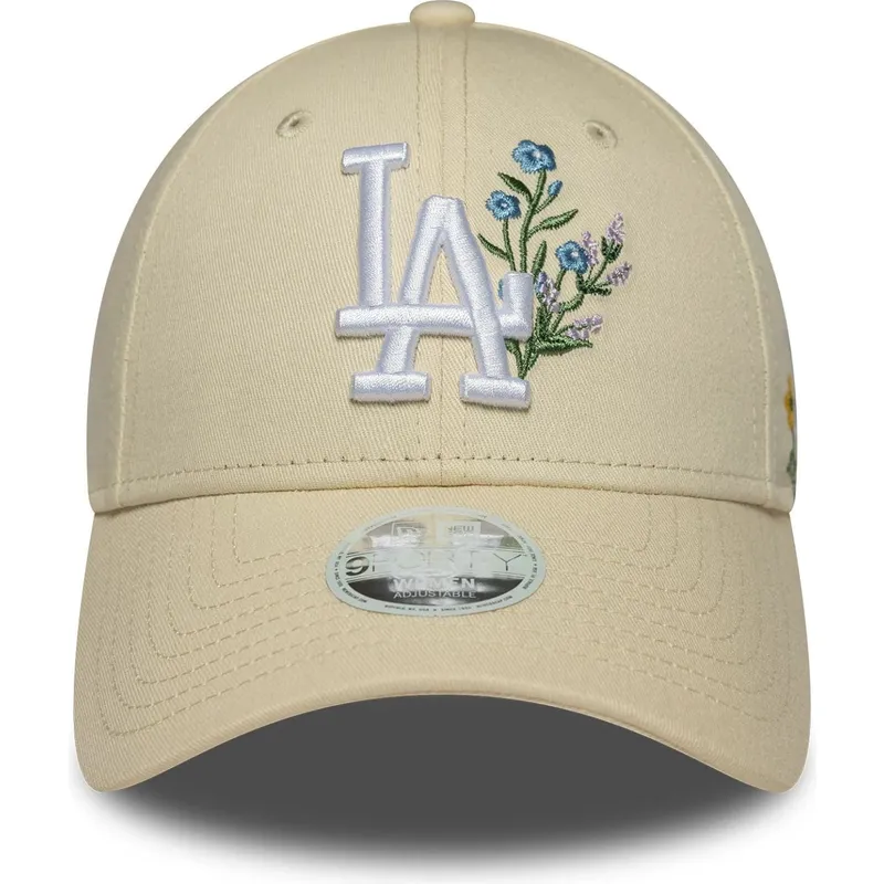 lippikset-kaareva-beige-saadettava-nauha-9forty-floral-icon-los-angeles-dodgers-mlb-new-era