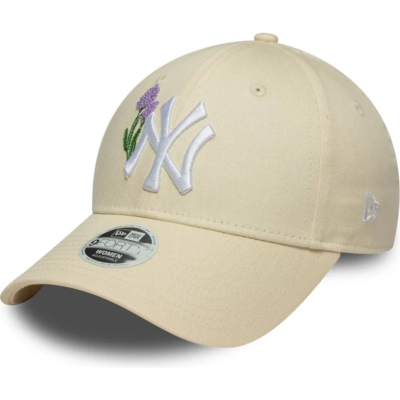 lippikset-kaareva-beige-saadettava-nauha-9forty-beaded-new-york-yankees-mlb-new-era