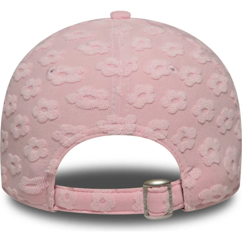 lippikset-kaareva-vaaleanpunainen-saadettava-nauha-9forty-floral-towelling-new-york-yankees-mlb-new-era