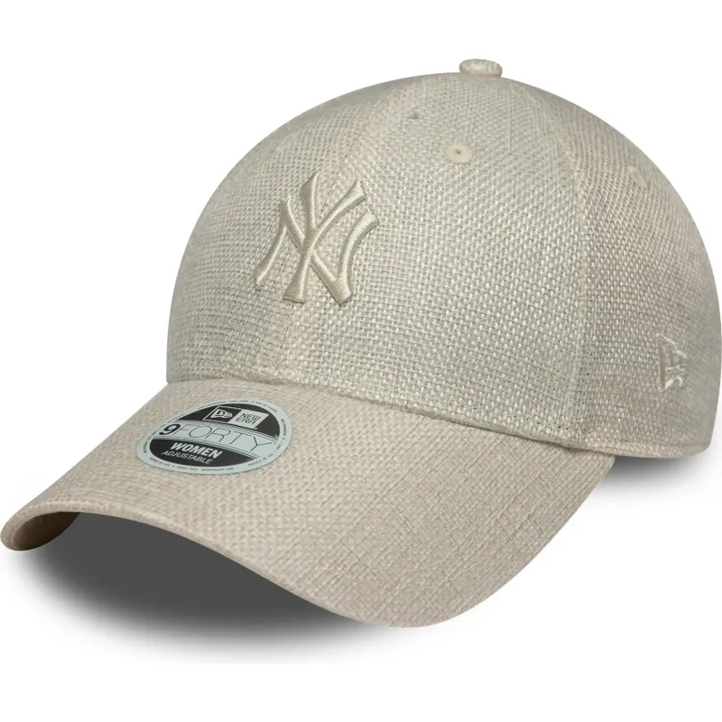 lippikset-kaareva-beige-saadettava-nauha-9forty-woven-new-york-yankees-mlb-new-era