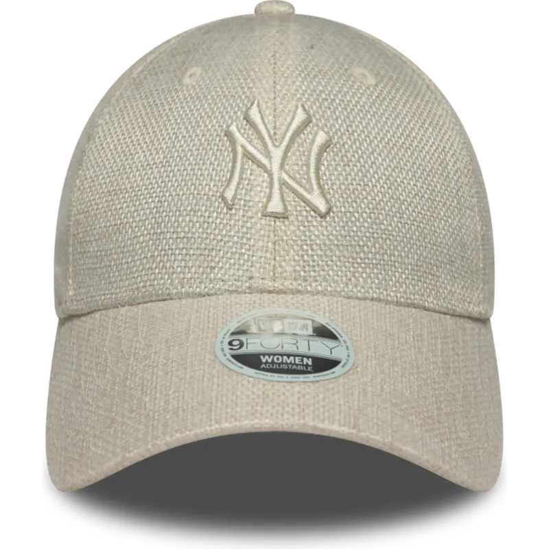 lippikset-kaareva-beige-saadettava-nauha-9forty-woven-new-york-yankees-mlb-new-era