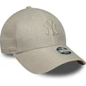 lippikset-kaareva-beige-saadettava-nauha-9forty-woven-new-york-yankees-mlb-new-era