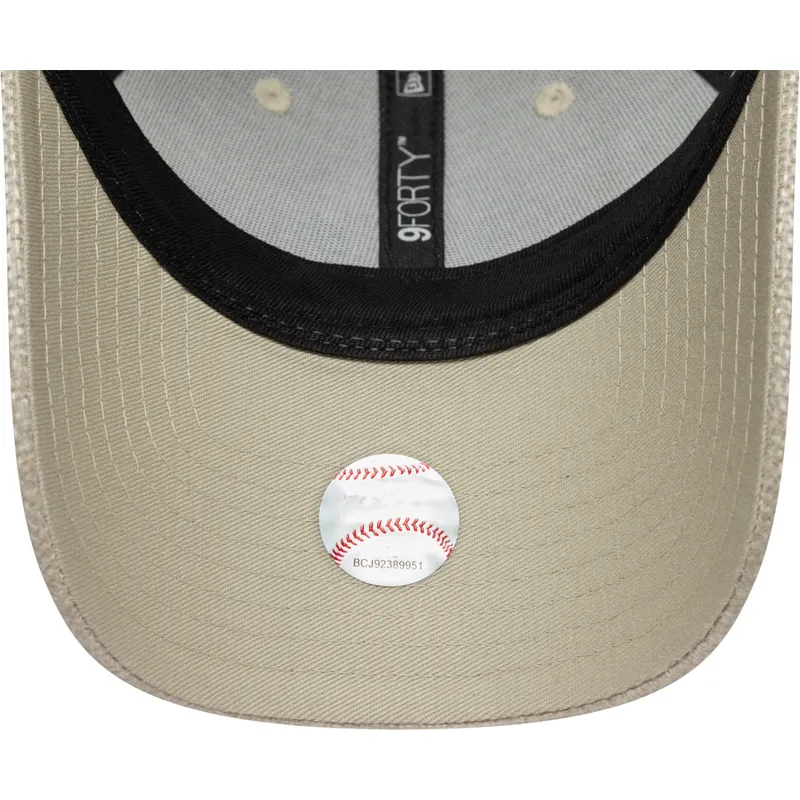 lippikset-kaareva-beige-saadettava-nauha-9forty-woven-new-york-yankees-mlb-new-era