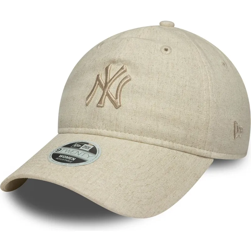 lippikset-kaareva-beige-saadettava-nauha-9twenty-linen-new-york-yankees-mlb-new-era lippikset-kaareva-beige-saadettava-nauha-9twenty-linen-new-york-yankees-mlb-new-era