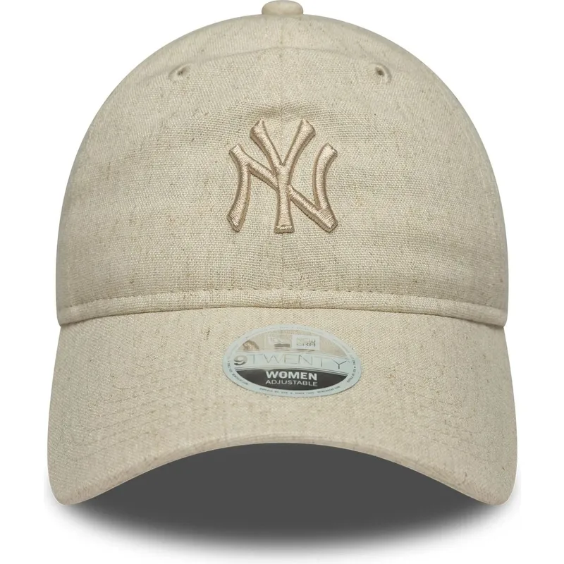 lippikset-kaareva-beige-saadettava-nauha-9twenty-linen-new-york-yankees-mlb-new-era lippikset-kaareva-beige-saadettava-nauha-9twenty-linen-new-york-yankees-mlb-new-era