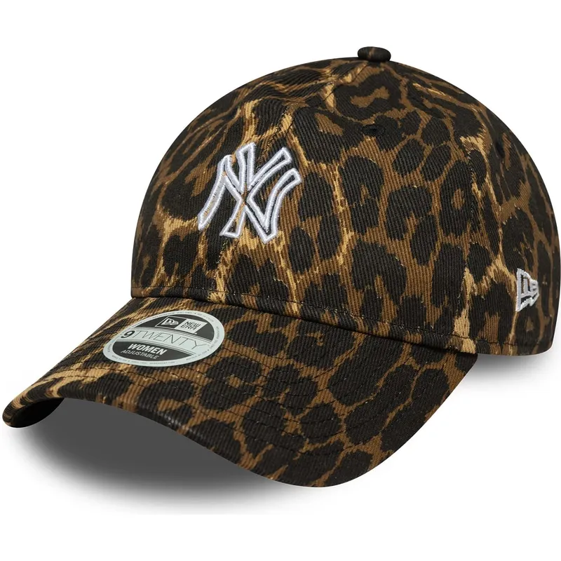 lippikset-kaareva-leopardi-saadettava-nauha-9twenty-outline-new-york-yankees-mlb-new-era