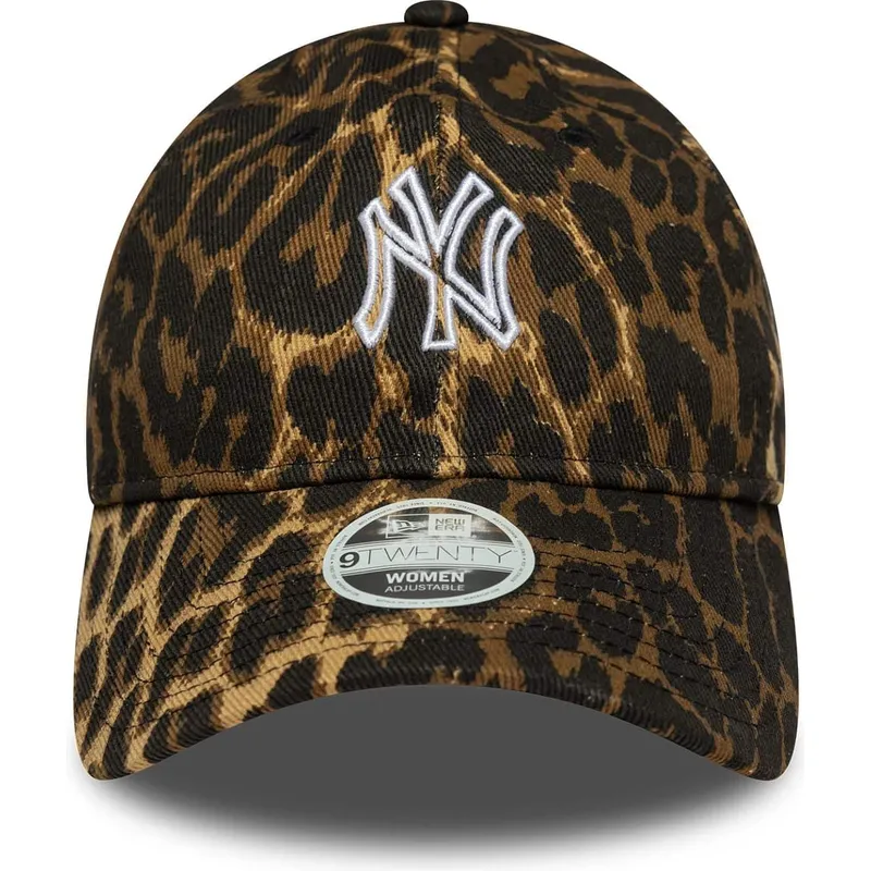 lippikset-kaareva-leopardi-saadettava-nauha-9twenty-outline-new-york-yankees-mlb-new-era