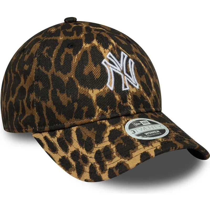 lippikset-kaareva-leopardi-saadettava-nauha-9twenty-outline-new-york-yankees-mlb-new-era