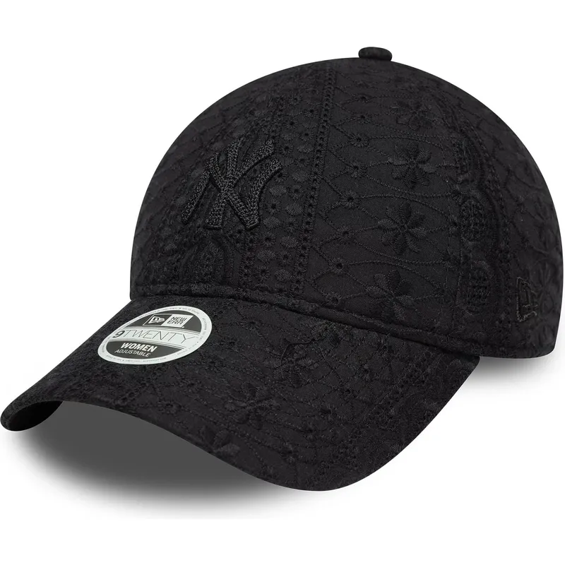 cap-kaareva-black-adjustable-strap-9twenty-broderie-new-york-yankees-mlb-new-era cap-kaareva-black-adjustable-strap-9twenty-broderie-new-york-yankees-mlb-new-era