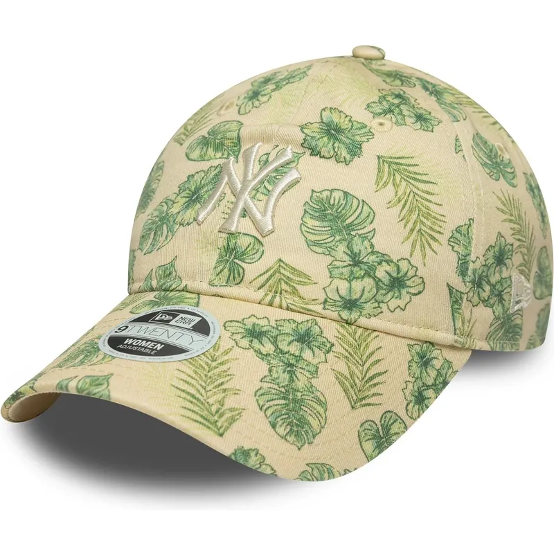 cap-kaareva-beige-adjustable-strap-9twenty-all-over-print-tropical-new-york-yankees-mlb-new-era cap-kaareva-beige-adjustable-strap-9twenty-all-over-print-tropical-new-york-yankees-mlb-new-era