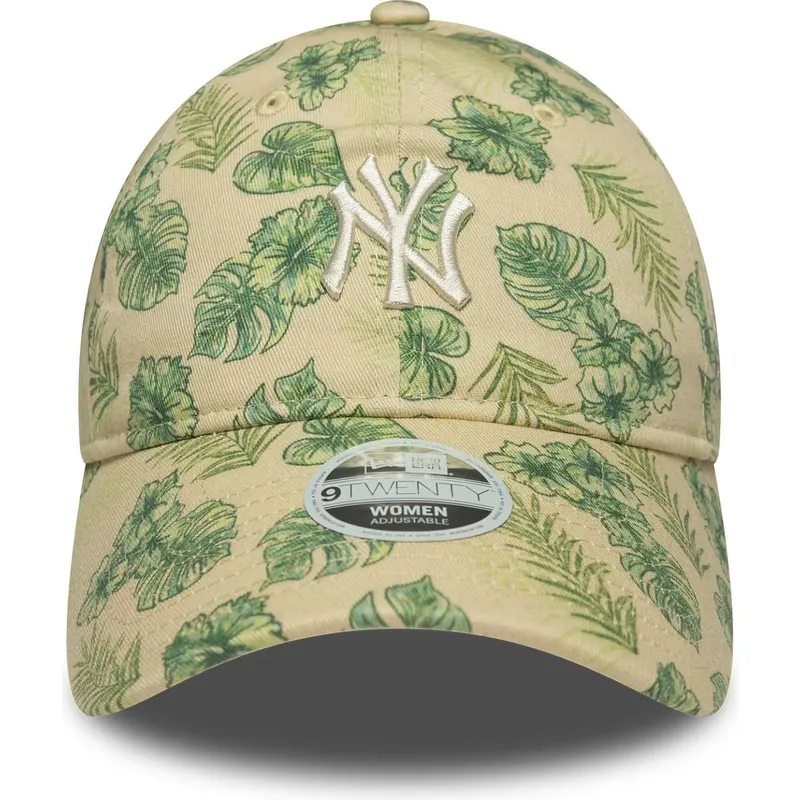 cap-kaareva-beige-adjustable-strap-9twenty-all-over-print-tropical-new-york-yankees-mlb-new-era cap-kaareva-beige-adjustable-strap-9twenty-all-over-print-tropical-new-york-yankees-mlb-new-era