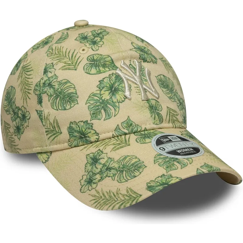 lippikset-kaareva-beige-saadettava-nauha-9twenty-all-over-print-tropical-new-york-yankees-mlb-new-era lippikset-kaareva-beige-saadettava-nauha-9twenty-all-over-print-tropical-new-york-yankees-mlb-new-era