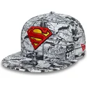 lippikset-littea-musta-snapback-lapsille-9fifty-all-over-print-superman-dc-comics-new-era
