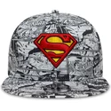 lippikset-littea-musta-snapback-lapsille-9fifty-all-over-print-superman-dc-comics-new-era