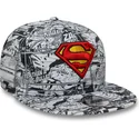 lippikset-littea-musta-snapback-lapsille-9fifty-all-over-print-superman-dc-comics-new-era