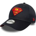 lippikset-kaareva-laivastonsininen-saadettava-nauha-lapsille-9forty-all-over-print-superman-dc-comics-new-era