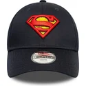 lippikset-kaareva-laivastonsininen-saadettava-nauha-lapsille-9forty-all-over-print-superman-dc-comics-new-era