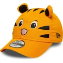 new-era-curved-brim-youth-9forty-animal-orange-adjustable-cap