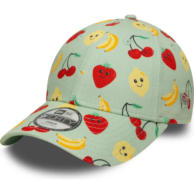 lippikset-kaareva-vihrea-saadettava-nauha-lapsille-9forty-all-over-print-fruit-new-era lippikset-kaareva-vihrea-saadettava-nauha-lapsille-9forty-all-over-print-fruit-new-era