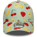 lippikset-kaareva-vihrea-saadettava-nauha-lapsille-9forty-all-over-print-fruit-new-era
