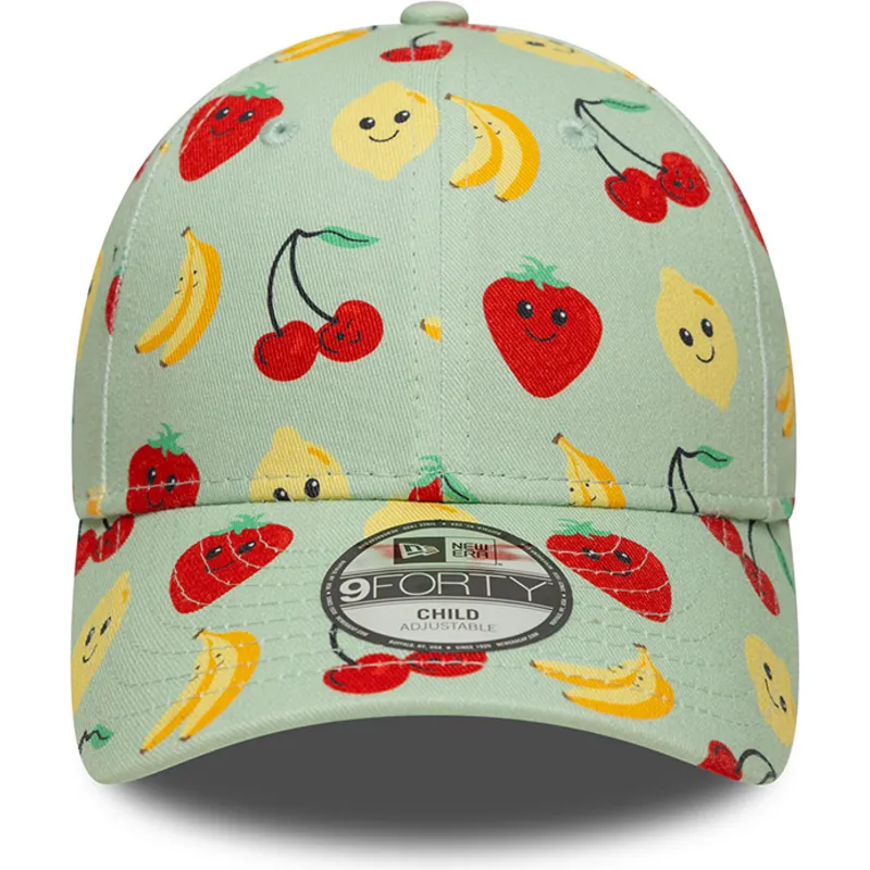lippikset-kaareva-vihrea-saadettava-nauha-lapsille-9forty-all-over-print-fruit-new-era lippikset-kaareva-vihrea-saadettava-nauha-lapsille-9forty-all-over-print-fruit-new-era