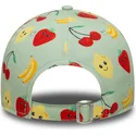 lippikset-kaareva-vihrea-saadettava-nauha-lapsille-9forty-all-over-print-fruit-new-era
