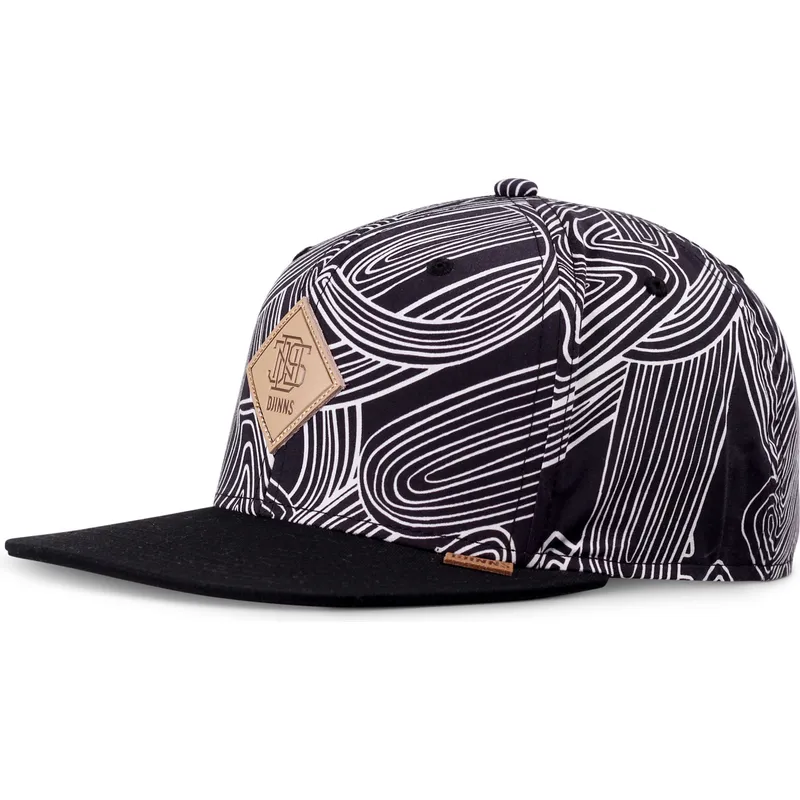 lippikset-littea-musta-snapback-ma-pattern-djinns lippikset-littea-musta-snapback-ma-pattern-djinns