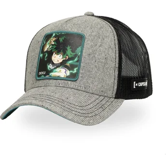 Lippikset kaareva rekka harmaa snapback Izuku Midoriya Deku MHA DEK My Hero Academia Izuku Midoriya My Hero Academia Capslab