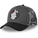 lippikset-kaareva-rekka-harmaa-snapback-loo11-bug-vaiski-vull-looney-tunes-capslab
