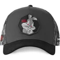 lippikset-kaareva-rekka-harmaa-snapback-loo11-bug-vaiski-vull-looney-tunes-capslab