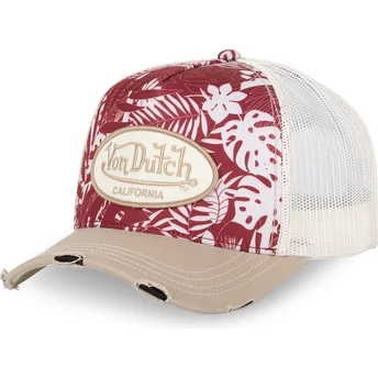 Lippikset kaareva rekka punainen snapback PRINT03 Von Dutch