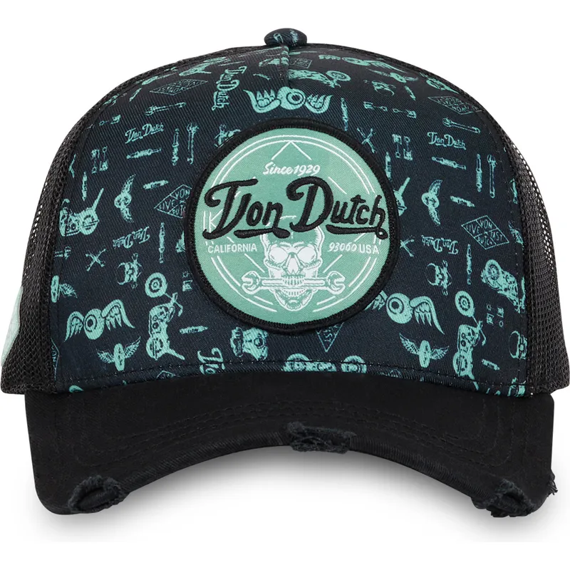 lippikset-kaareva-rekka-sininen-snapback-print04-von-dutch