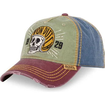 Lippikset kaareva monivärinen säädettävä nauha RETRO03 Von Dutch