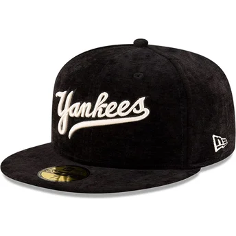 New Era Flat Brim 59FIFTY Day New York Yankees MLB Black Fitted Cap