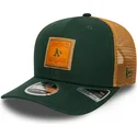 lippikset-kaareva-rekka-vihrea-snapback-9seventy-stretch-snap-debossed-oakland-athletics-mlb-new-era