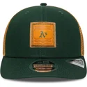 lippikset-kaareva-rekka-vihrea-snapback-9seventy-stretch-snap-debossed-oakland-athletics-mlb-new-era