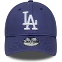 new-era-curved-brim-youth-9forty-league-essential-los-angeles-dodgers-mlb-purple-adjustable-cap