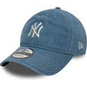 lippikset-kaareva-sininen-saadettava-nauha-9twenty-denim-new-york-yankees-mlb-new-era