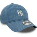 lippikset-kaareva-sininen-saadettava-nauha-9twenty-denim-new-york-yankees-mlb-new-era