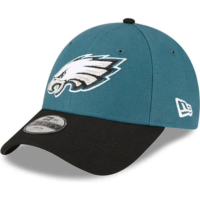 lippikset-kaareva-vihrea-saadettava-nauha-lapsille-9forty-the-league-philadelphia-eagles-nfl-new-era