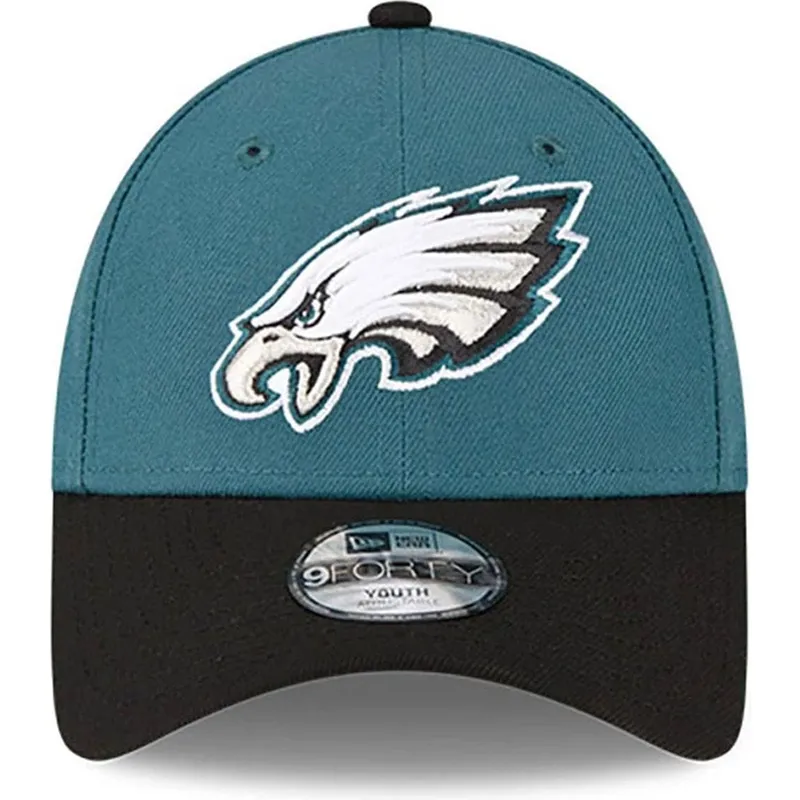 cap-kaareva-green-adjustable-strap-lapsille-9forty-the-league-philadelphia-eagles-nfl-new-era