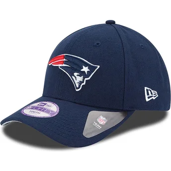 Lippikset kaareva laivastonsininen säädettävä nauha lapsille 9FORTY The League New England Patriots NFL New Era