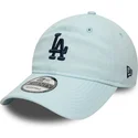 lippikset-kaareva-sininen-saadettava-nauha-9twenty-linen-los-angeles-dodgers-mlb-new-era