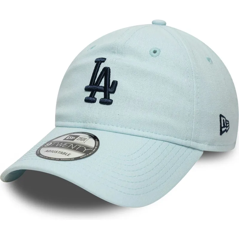 lippikset-kaareva-sininen-saadettava-nauha-9twenty-linen-los-angeles-dodgers-mlb-new-era