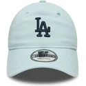 lippikset-kaareva-sininen-saadettava-nauha-9twenty-linen-los-angeles-dodgers-mlb-new-era