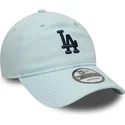 lippikset-kaareva-sininen-saadettava-nauha-9twenty-linen-los-angeles-dodgers-mlb-new-era